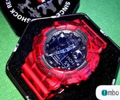 Casio G-Shock GA-100CM 4A czerwony moro